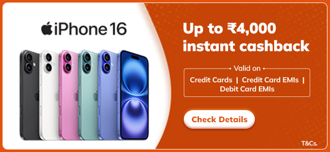 Up to ₹4,000 instant cashback